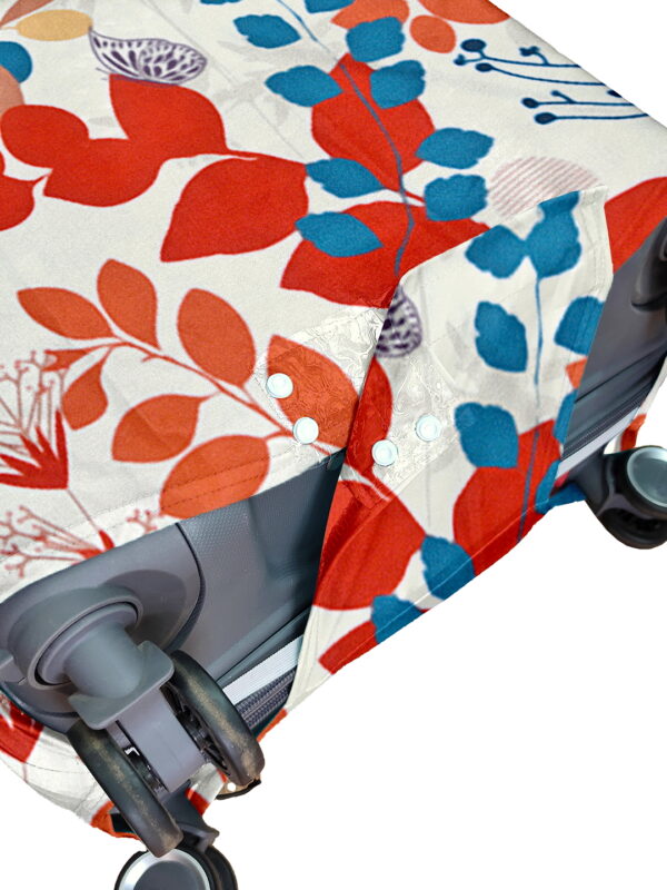 Floral Print Vybe Suitcase Protector - Travel Trolley Cover, Waterproof, Dustproof, Scratch Resistant