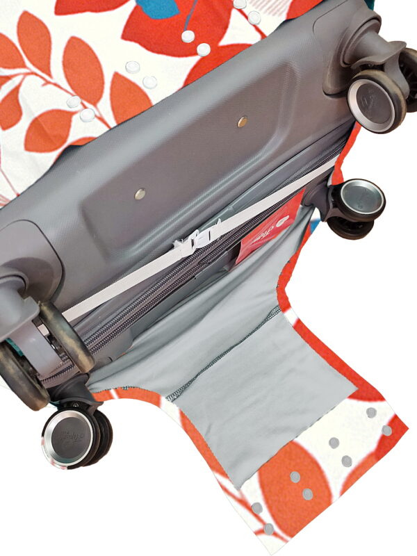 Floral Print Vybe Suitcase Protector - Travel Trolley Cover, Waterproof, Dustproof, Scratch Resistant