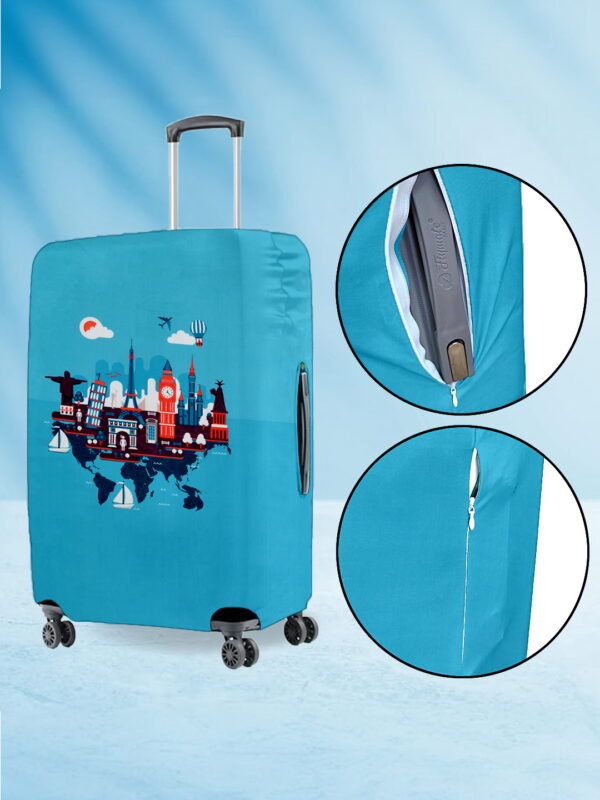 World Travel Vybe Suitcase Protector - Travel Trolley Cover, Waterproof, Dustproof, Scratch Resistant