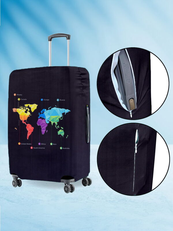 GeoGuard Explorer Vybe Suitcase Protector - Travel Trolley Cover, Waterproof, Dustproof, Scratch Resistant