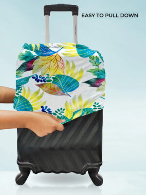 Rainforest Bloom Vybe Suitcase Protector - Travel Trolley Cover, Waterproof, Dustproof, Scratch Resistant