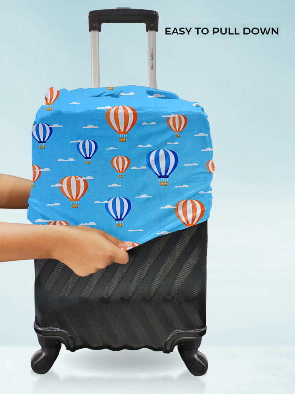 Hot Air Balloon Vybe Suitcase Protector - Travel Trolley Cover, Waterproof, Dustproof, Scratch Resistant