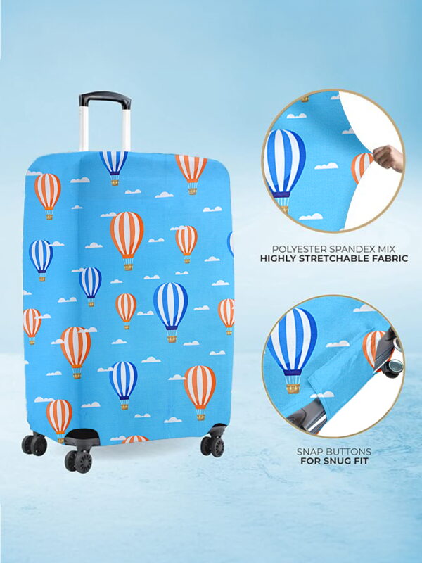 Hot Air Balloon Vybe Suitcase Protector - Travel Trolley Cover, Waterproof, Dustproof, Scratch Resistant