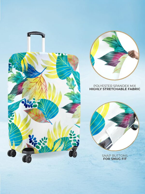 Rainforest Bloom Vybe Suitcase Protector - Travel Trolley Cover, Waterproof, Dustproof, Scratch Resistant