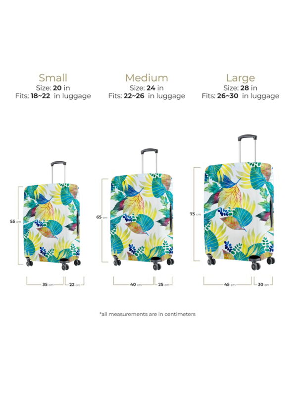 Rainforest Bloom Vybe Suitcase Protector - Travel Trolley Cover, Waterproof, Dustproof, Scratch Resistant