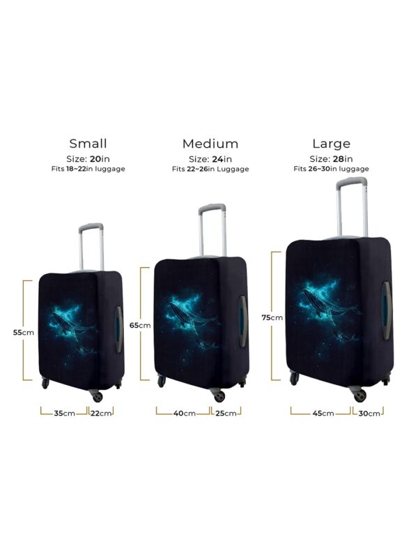 Cosmic Traveler Vybe Trolley Luggage Cover - Waterproof, Dustproof, Scratch Resistant Travel Protector