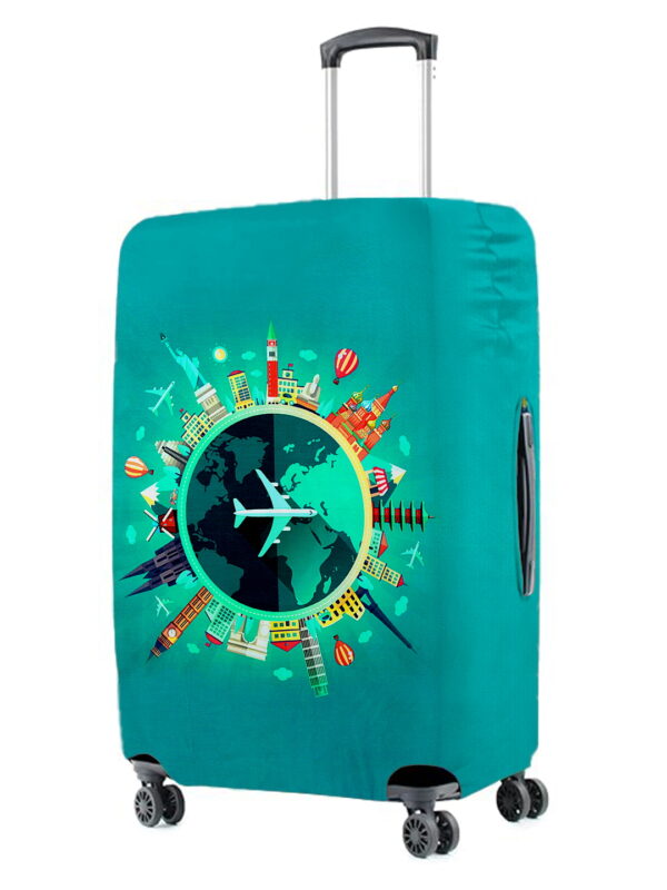 Wander World Vybe Suitcase Protector - Trolley Travel Cover, Washable, Dust Proof, Anti Scratch