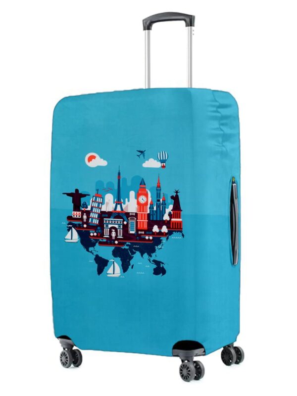 World Travel Vybe Suitcase Protector - Travel Trolley Cover, Waterproof, Dustproof, Scratch Resistant