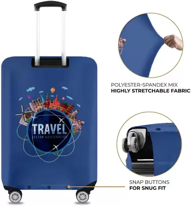 World Travel Vybe Trolley Luggage Cover - Waterproof, Dustproof, Scratch Resistant Travel Protector