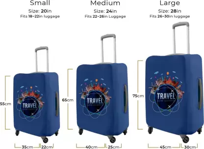 World Travel Vybe Trolley Luggage Cover - Waterproof, Dustproof, Scratch Resistant Travel Protector