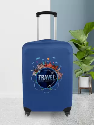 World Travel Vybe Trolley Luggage Cover - Waterproof, Dustproof, Scratch Resistant Travel Protector