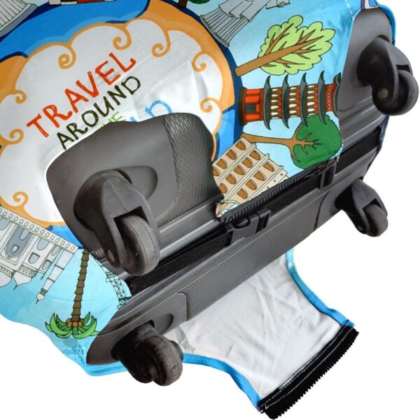 Travel Around the World Vybe Trolley Cover - Waterproof, Dustproof, Scratch Resistant